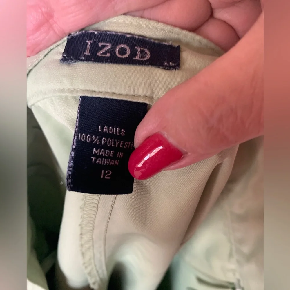 Izod Vintage Light Green Skort
